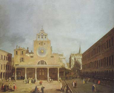 Kirche und Campo in einem Gemälde von <a class=